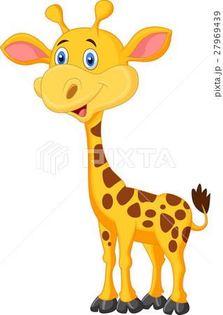 Cute giraffe cartoon - Stock Illustration [27969439] - PIXTA