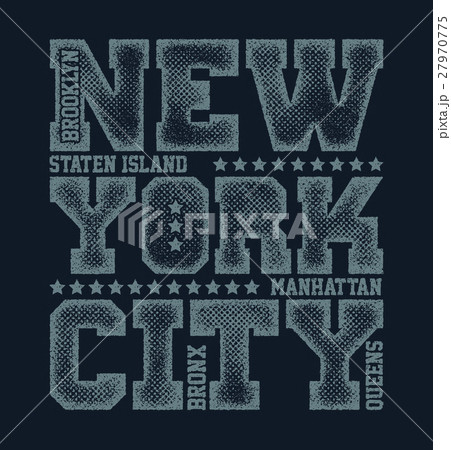 New York City Typography Graphics 27970775