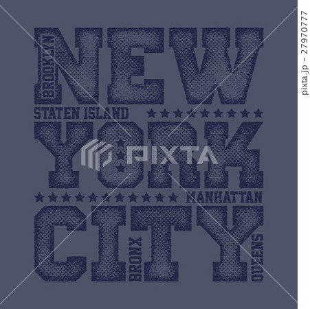 New York City Typography Graphics 27970777