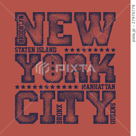 New York City Typography Graphics 27970778