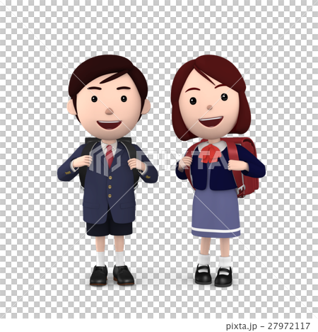 小学生 入学式の男の子と女の子5 27972117