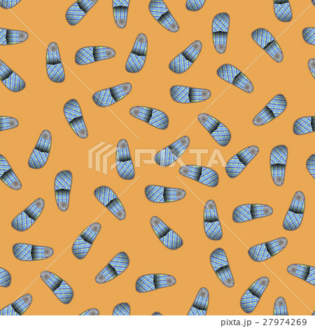 Home Soft Blue Slippers Seamless Pattern 27974269