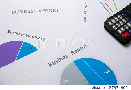 business report or Financial paper with pen business report or Financial paper with pen 27974905