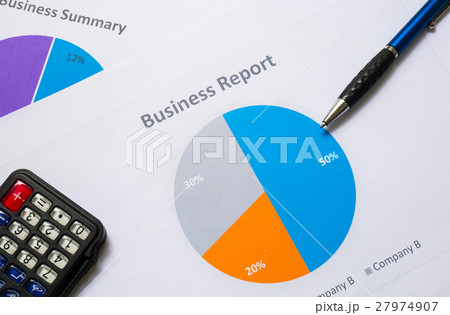 business report or Financial paper with pen business report or Financial paper with pen 27974907
