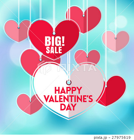 Valentines day Bokeh Background with heart mobile Valentines day Bokeh Background with heart mobile 27975619