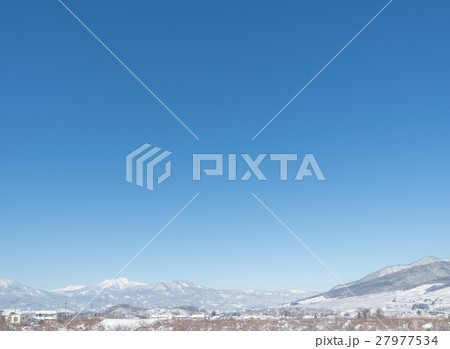 雪景色と斑尾山 27977534