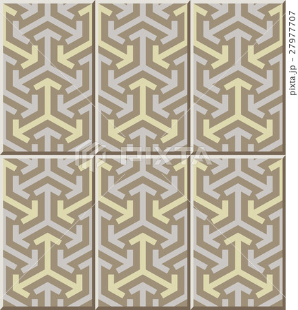 Ceramic tile of geometry arrow triangle cross. 27977707