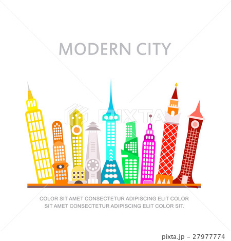 Modern City Vector Illustration 27977774