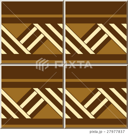 Ceramic tile brown square geometry cross line. 27977837