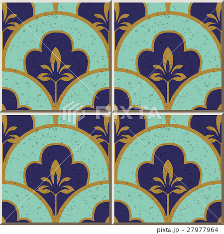 Ceramic tile round curve scale golden line flower Ceramic tile round curve scale golden line flower 27977964