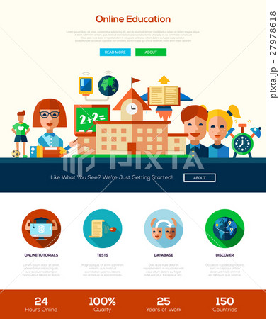 Scool, education website header banner with 27978618