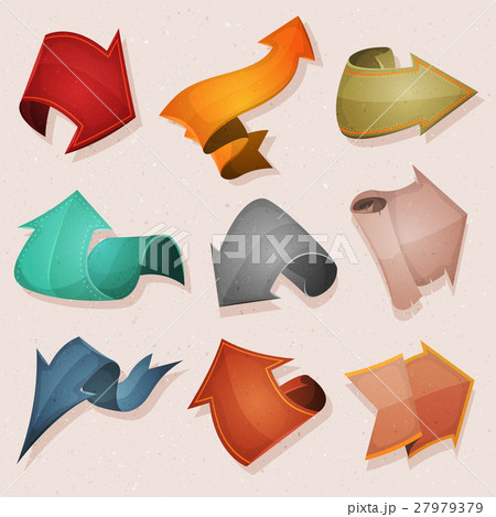 Cartoon Funny Arrows Set For Ui Game Cartoon Funny Arrows Set For Ui Game 27979379