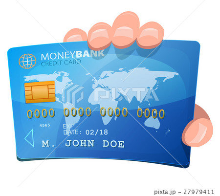 Hand Holding Credit Card Hand Holding Credit Card 27979411
