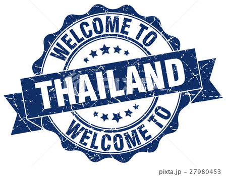 Thailand round ribbon seal 27980453