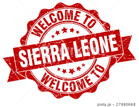 Sierra Leone round ribbon seal 27980668