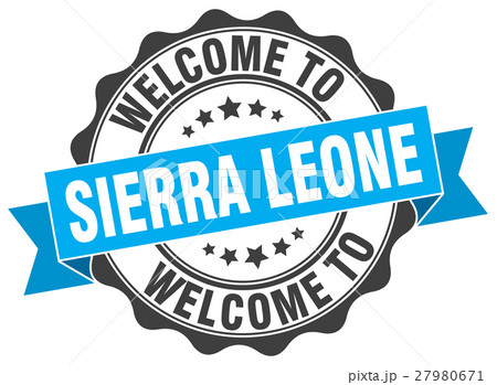 Sierra Leone round ribbon seal 27980671