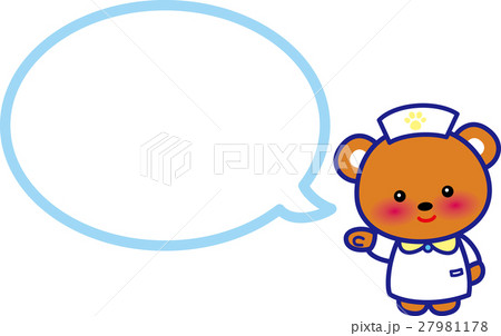 クマさんアニマルナース　吹き出し 27981178