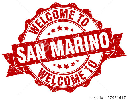 San Marino round ribbon seal San Marino round ribbon seal 27981617
