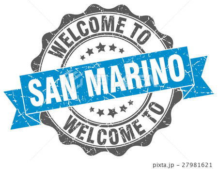 San Marino round ribbon seal San Marino round ribbon seal 27981621