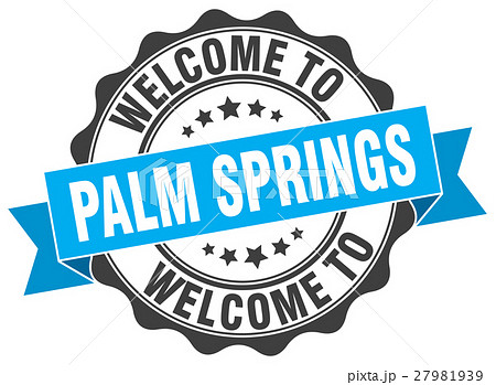 Palm Springs round ribbon seal 27981939