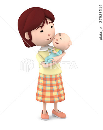 赤ちゃんを抱っこするママ2 27983516