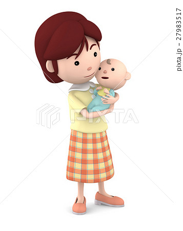 赤ちゃんを抱っこするママ3 27983517