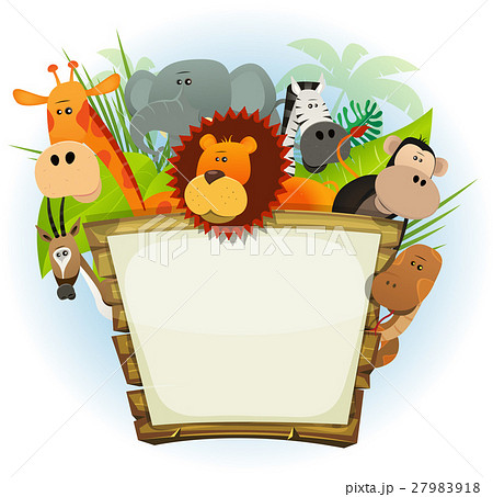 Wild Animals Zoo Wood Sign Wild Animals Zoo Wood Sign 27983918
