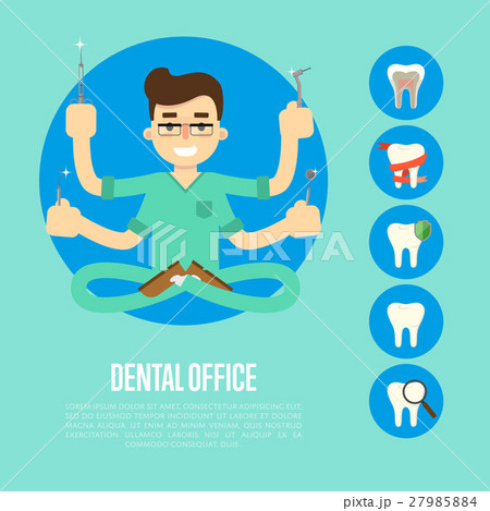 Dental office banner with male dentist Dental office banner with male dentist 27985884