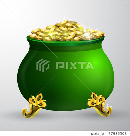 St. Patrick s Day symbol green pot St. Patrick s Day symbol green pot 27986508