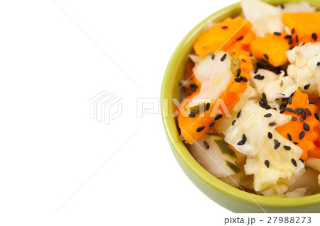 pickled cabbage with carrots 27988273