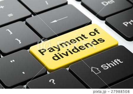 Banking concept: Payment Of Dividends on computer Banking concept: Payment Of Dividends on computer 27988508