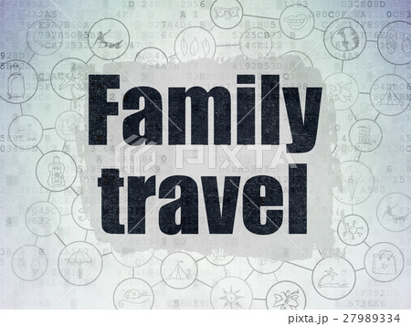 Travel concept: Family Travel on Digital Data Travel concept: Family Travel on Digital Data 27989334