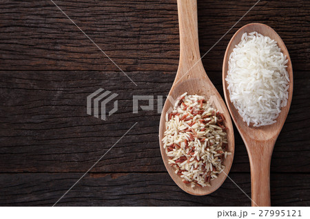 brown and white rice brown and white rice 27995121