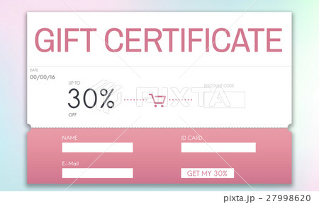 Gift Coupon Voucher Certificate Concept 27998620