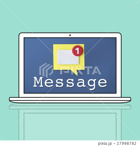 Message Notification Inbox Envelope Concept 27998782