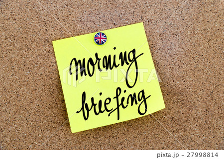 Written text Morning Briefing 27998814