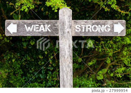 WEAK versus STRONG directional signs 27999954