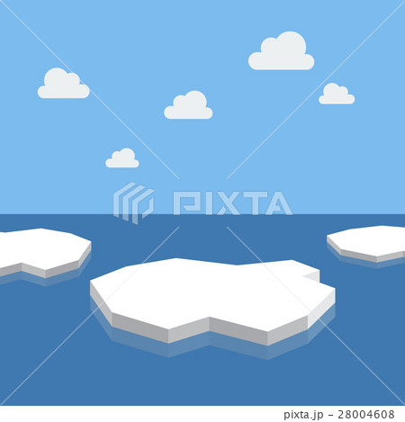 Ice floes in the sea 28004608