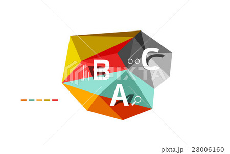 Moden low poly infographics template 28006160