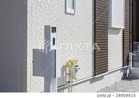 新築住宅の機能門柱 28008810