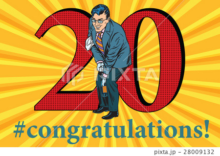 Congratulations 20 anniversary event celebration Congratulations 20 anniversary event celebration 28009132