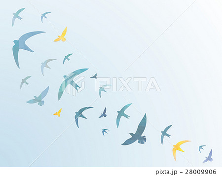 鳥のデザイン バックグランド 青空 のイラスト素材