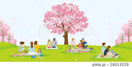 花見をする人々 28013259