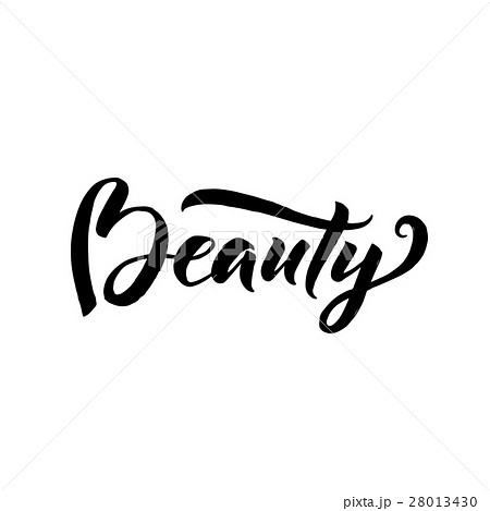 Beauty Typography Square Poster. Vector lettering 28013430