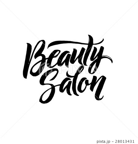 Beauty Salon Typography Square Poster. Vector 28013431