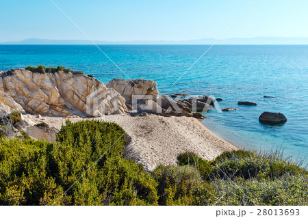 Summer Sithonia rocky coast, Greece. 28013693