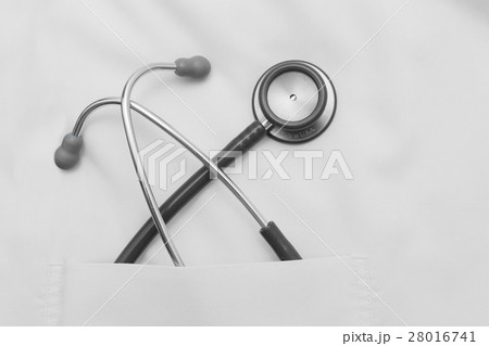 stethoscope in the doctor's uniform pocket stethoscope in the doctor's uniform pocket 28016741