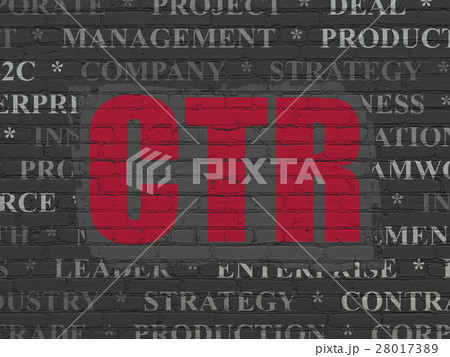 Finance concept: CTR on wall background 28017389