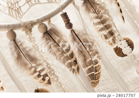 feathers, pearls, pink beads 28017707