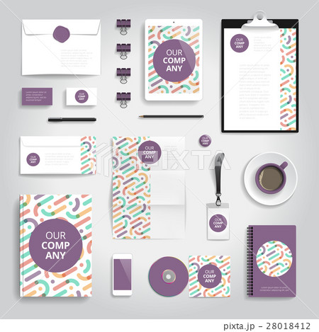 Corporate identity print template Corporate identity print template 28018412